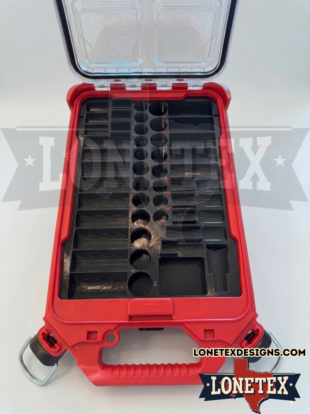 Milwaukee PACKOUT™ Custom Insert for 3/8" Drive Impact Sockets