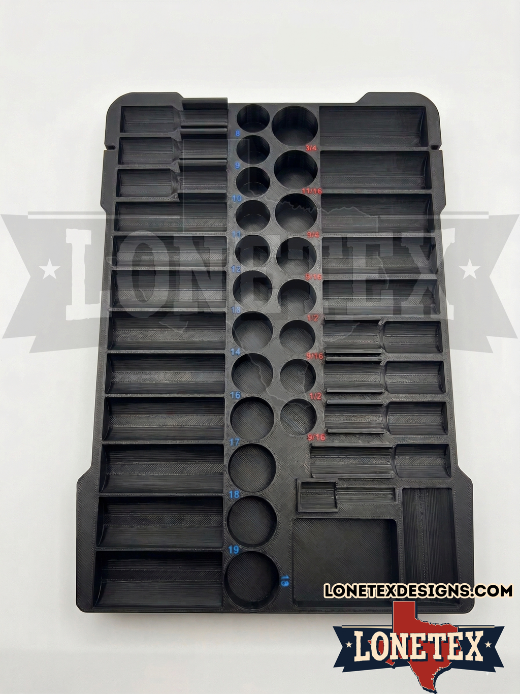 Milwaukee PACKOUT™ Custom Insert for 3/8" Drive Impact Sockets