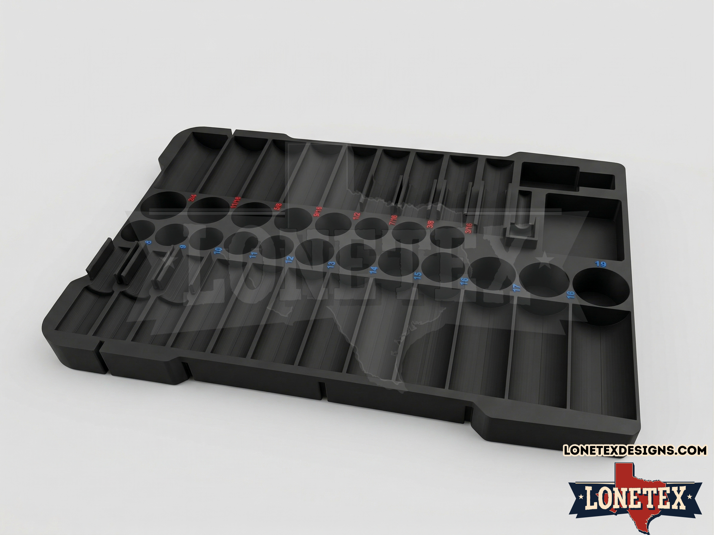 Milwaukee PACKOUT™ Custom Insert for 3/8" Drive Impact Sockets